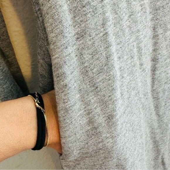 J. Jill Wool Blend Maxi Dress Womens Size Medium Gray Minimalist Modest Casual - Picture 6 of 11